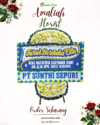 Papan Bunga Duka di Maja